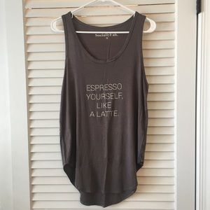 “Espresso Yourself Like a Latte” Top